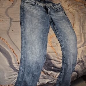 Silver Jeans Light Blue Straight Leg Women's Jeans